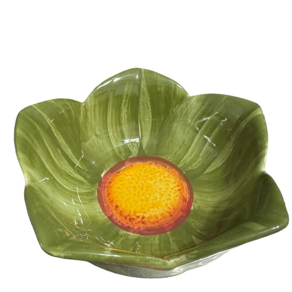 Set of 4 Tara Temp-Tations Sunflower Old World 12oz Flower Bowls/Ovenware - Picture 5 of 11